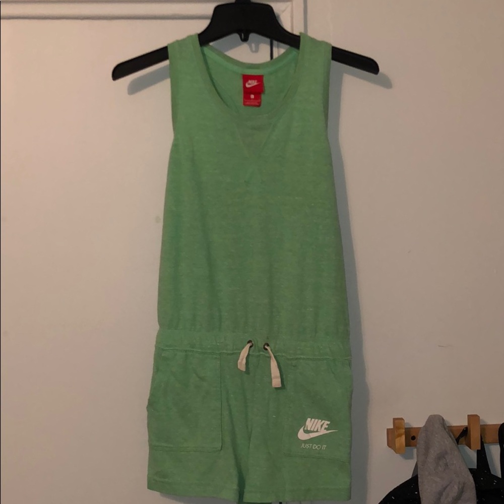 light green nike romper